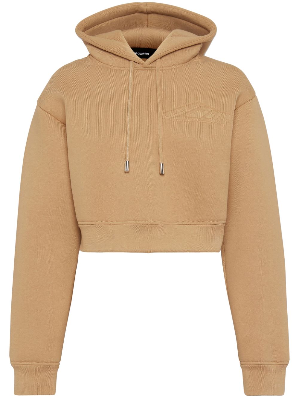Drop-shoulder cotton hoodie - Neutrals