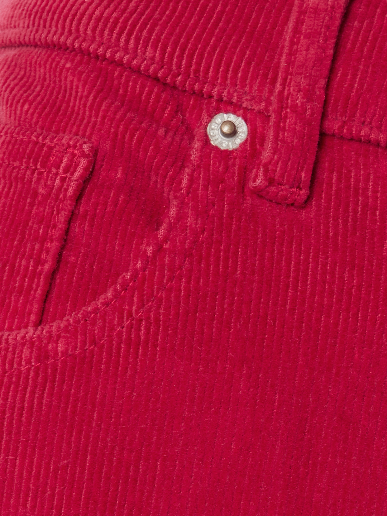Marilyn Cotton-blend Corduroy Wide-leg Pants - Red