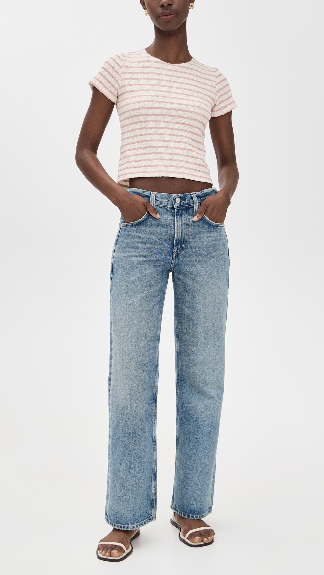 Lindz Low Rise Easy Straight Jeans Bijou