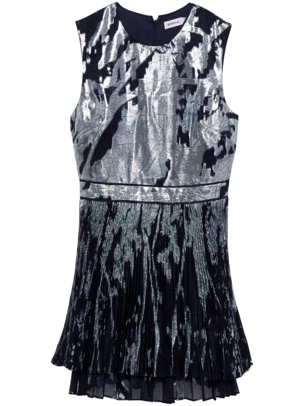 Selkie round-neck minidress - Black
