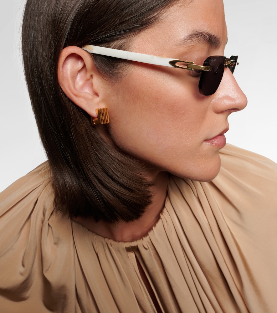 Signature C rectangular sunglasses