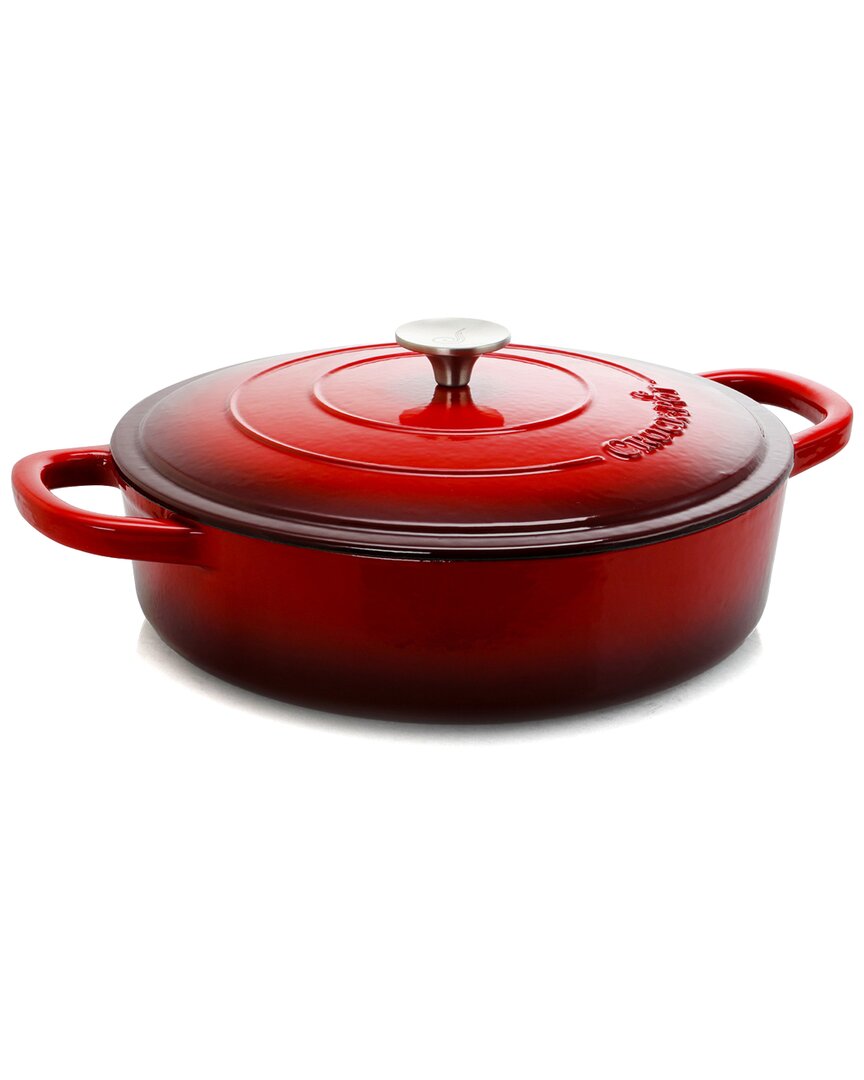 Crockpot Artisan Enameled Cast Iron 5qt Round Braiser Pan