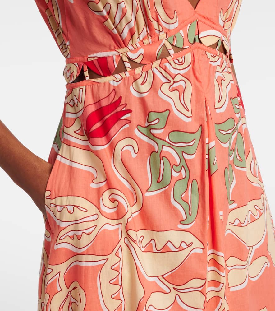 Noreen printed cotton maxi dress