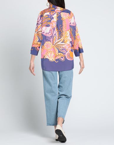 Woman Top Dark purple Size 4 Cotton