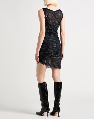 Woman Mini dress Black Size 8 Polyester, Elastane