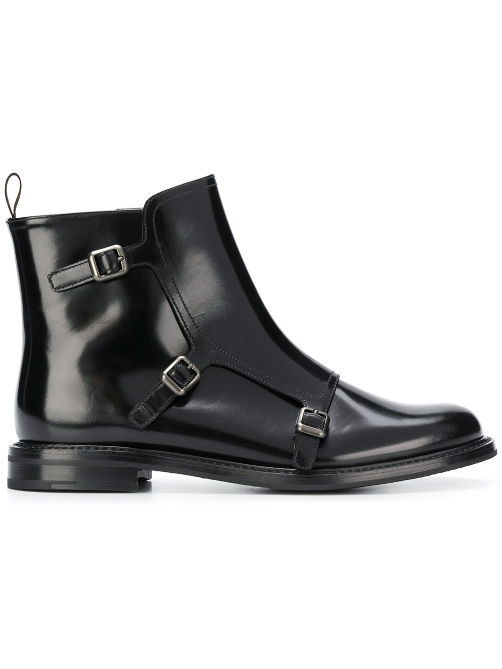 Buckle ankle boots - Black