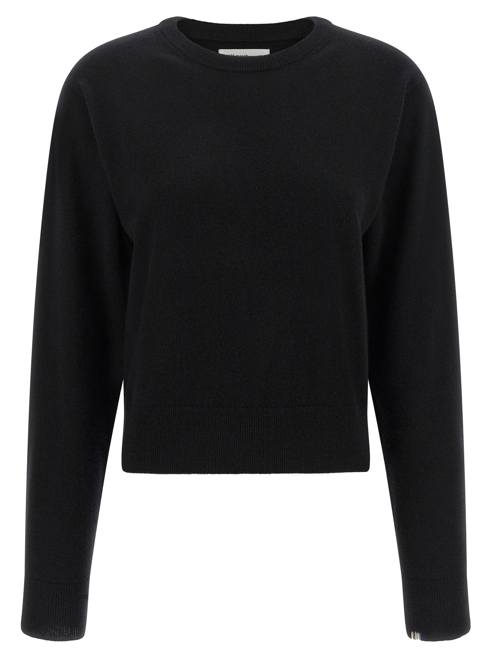 Pure Cashmere Crewneck Sweater — Black