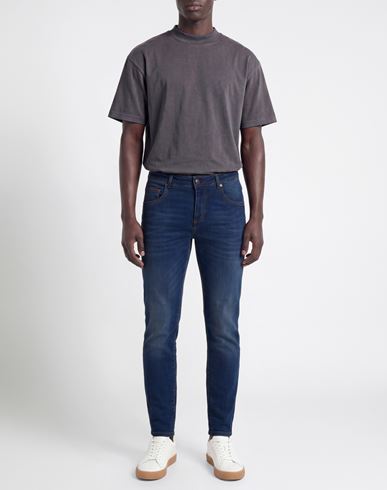 Man Jeans Blue Size 31 Cotton, Elastane