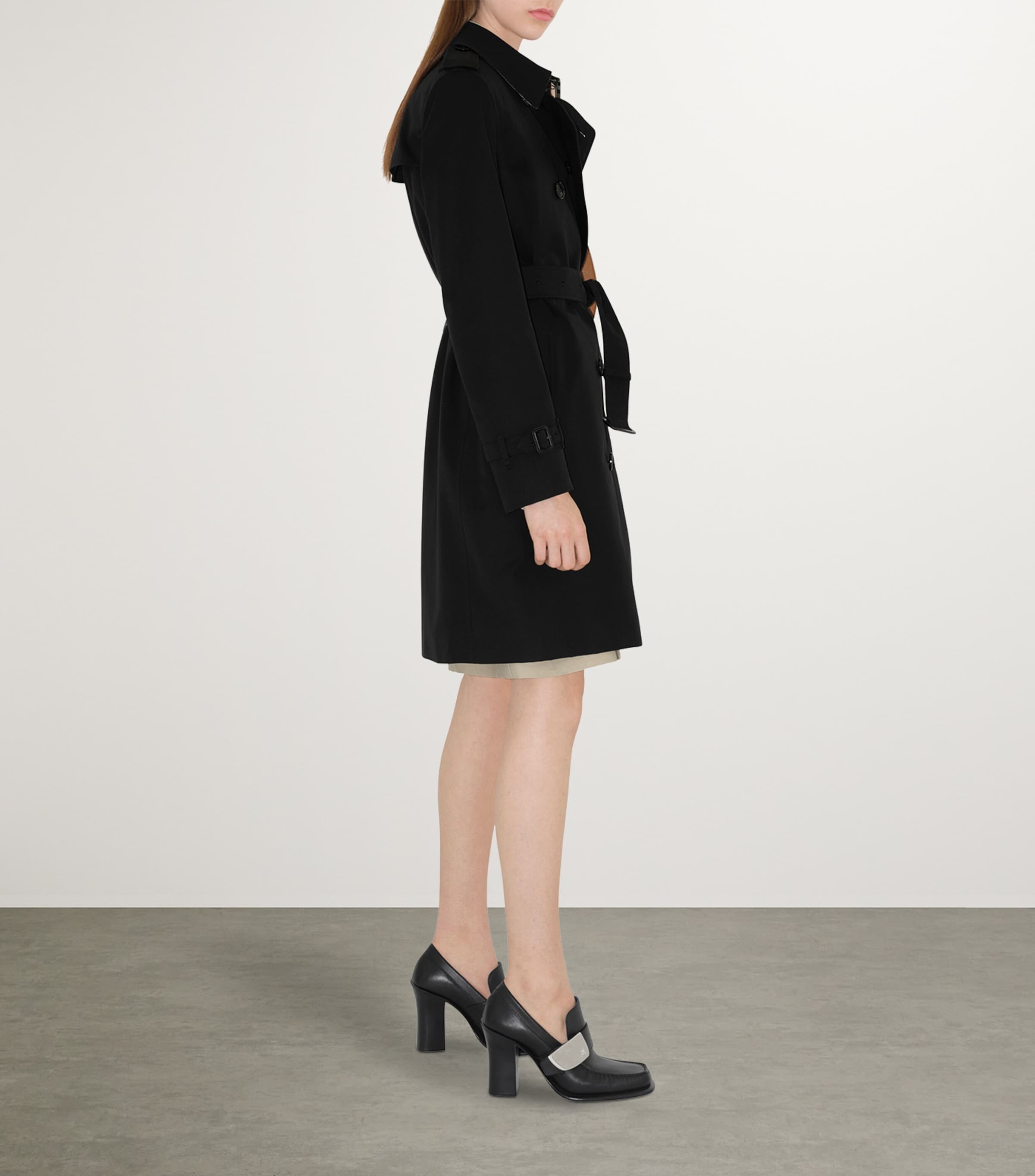 Gabardine Kensington Mid-Length Trench Coat
