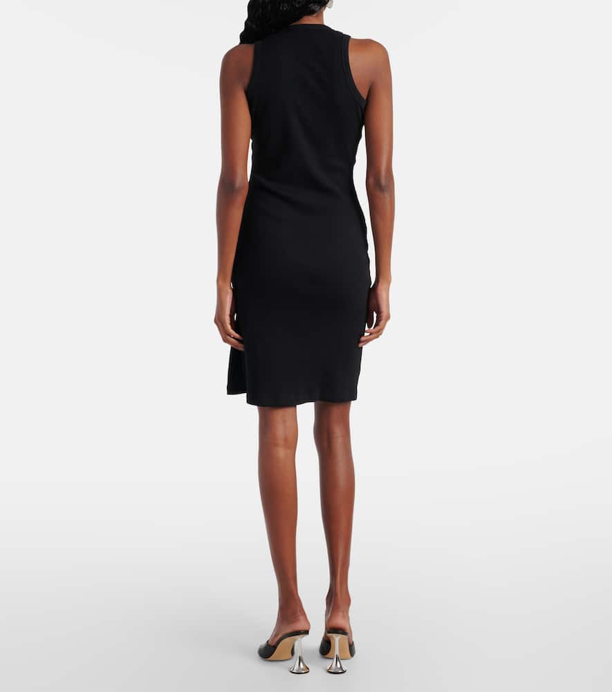 Washing Clip cotton jersey minidress