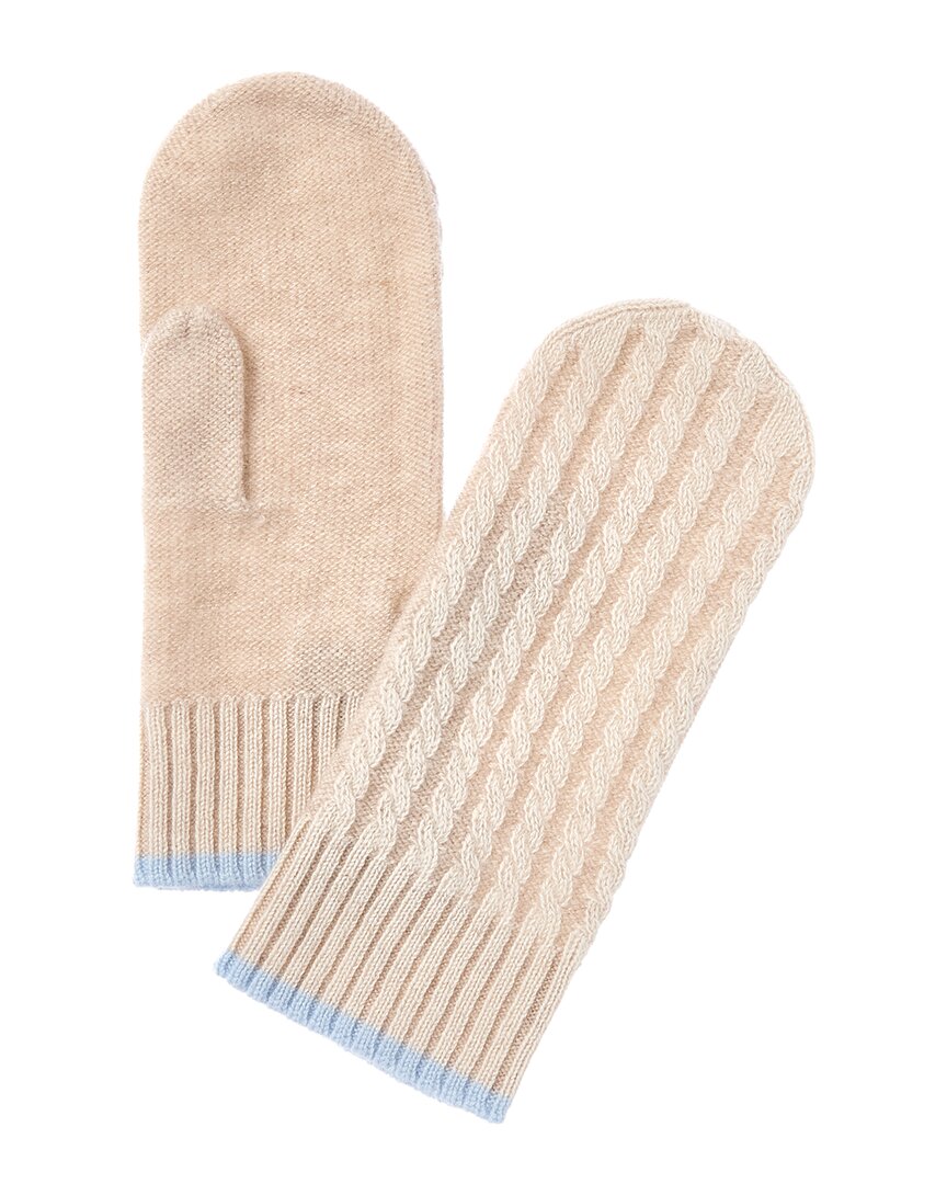 Cashmere Plaited Baby Cable Cashmere Mittens