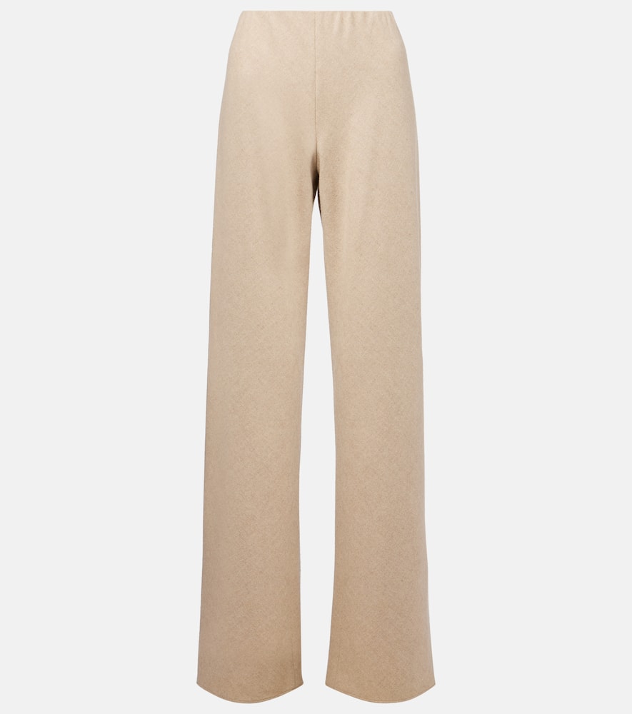 High-rise wide-leg pants