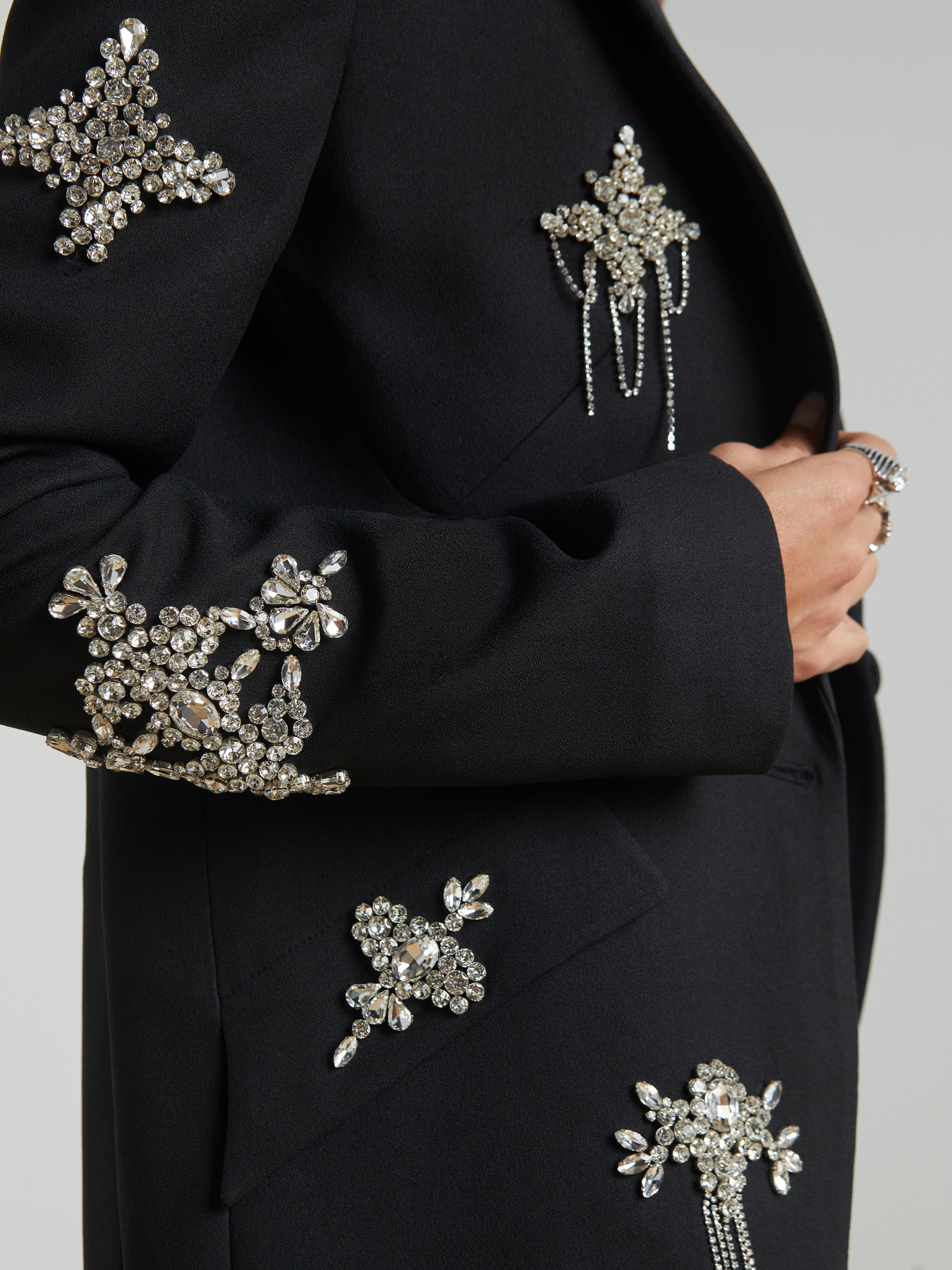 Chamberlain Blazer In Black/Crystal