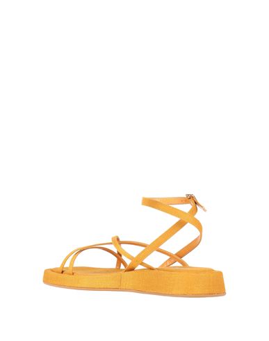 Woman Sandals Marigold Size 10 Textile fibers