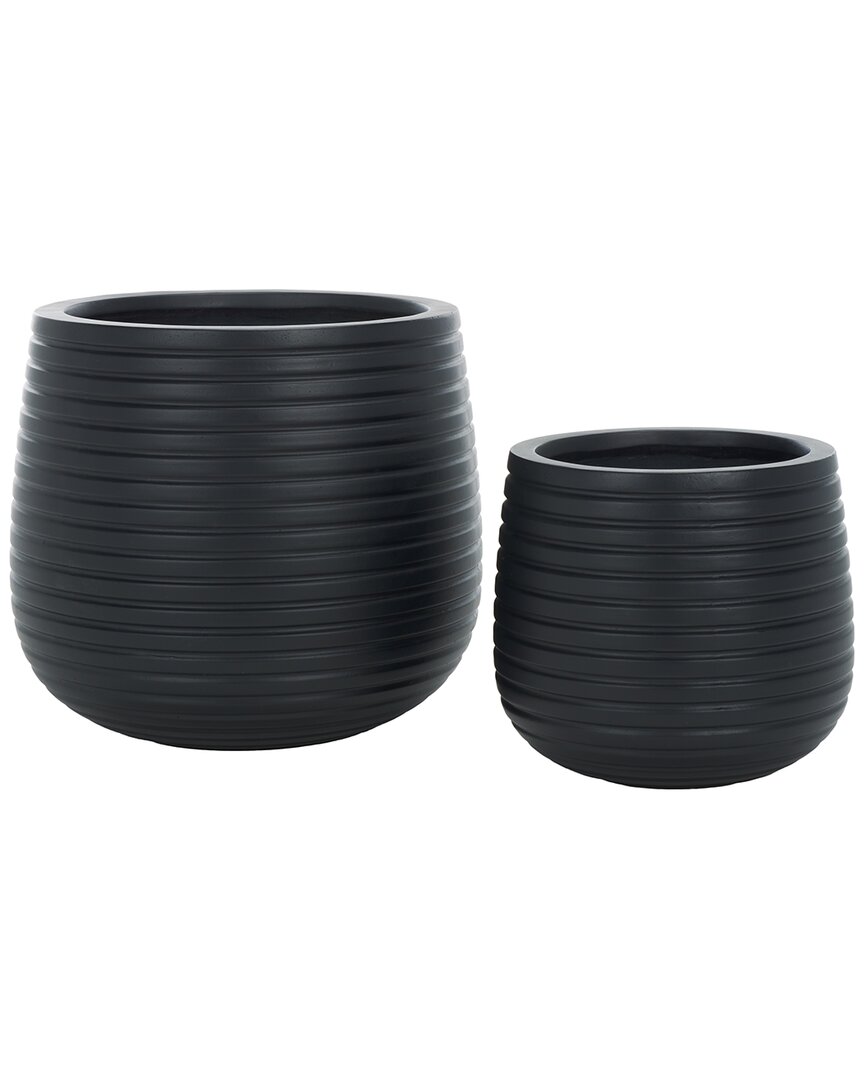 Set of 2 Jasper Planter Pots