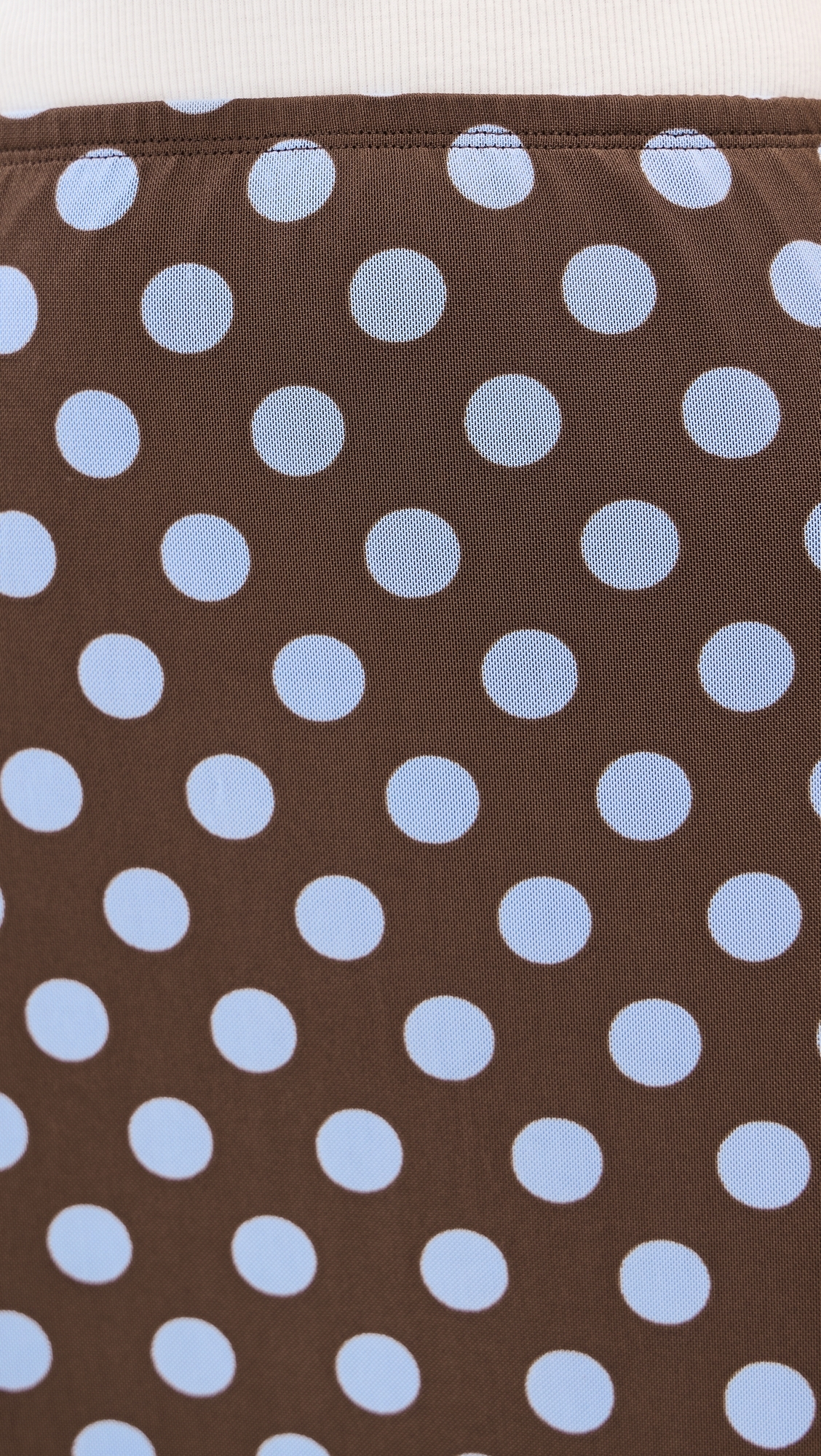 Emma Skirt Brown/Blue Polka Dot
