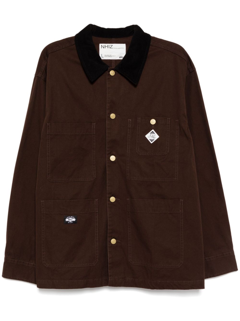 Corduroy shirt jacket - Brown