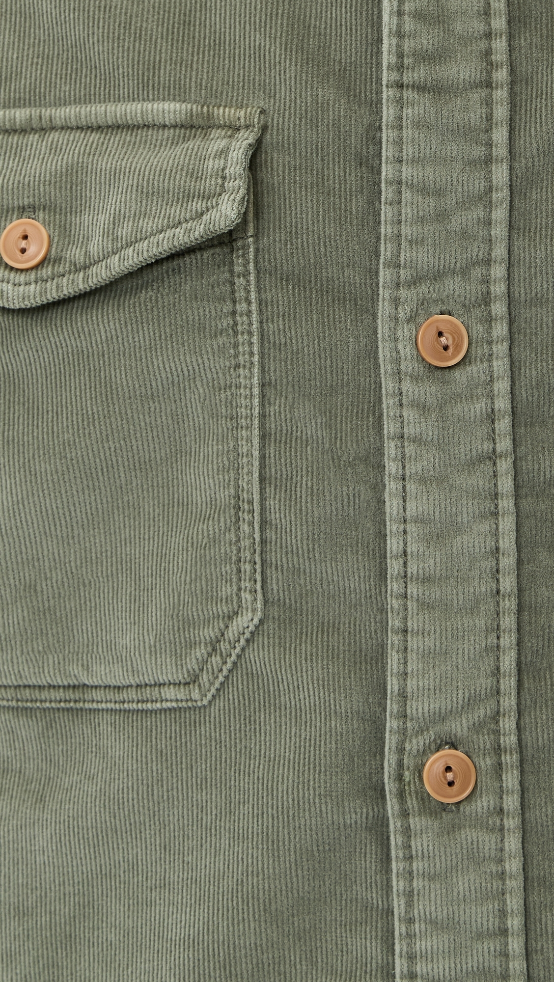 Stretch Terry Corduroy Workshirt Light Pine