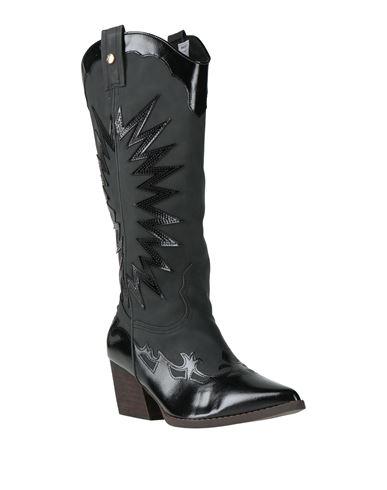 Woman Boot Black Size 10 Leather
