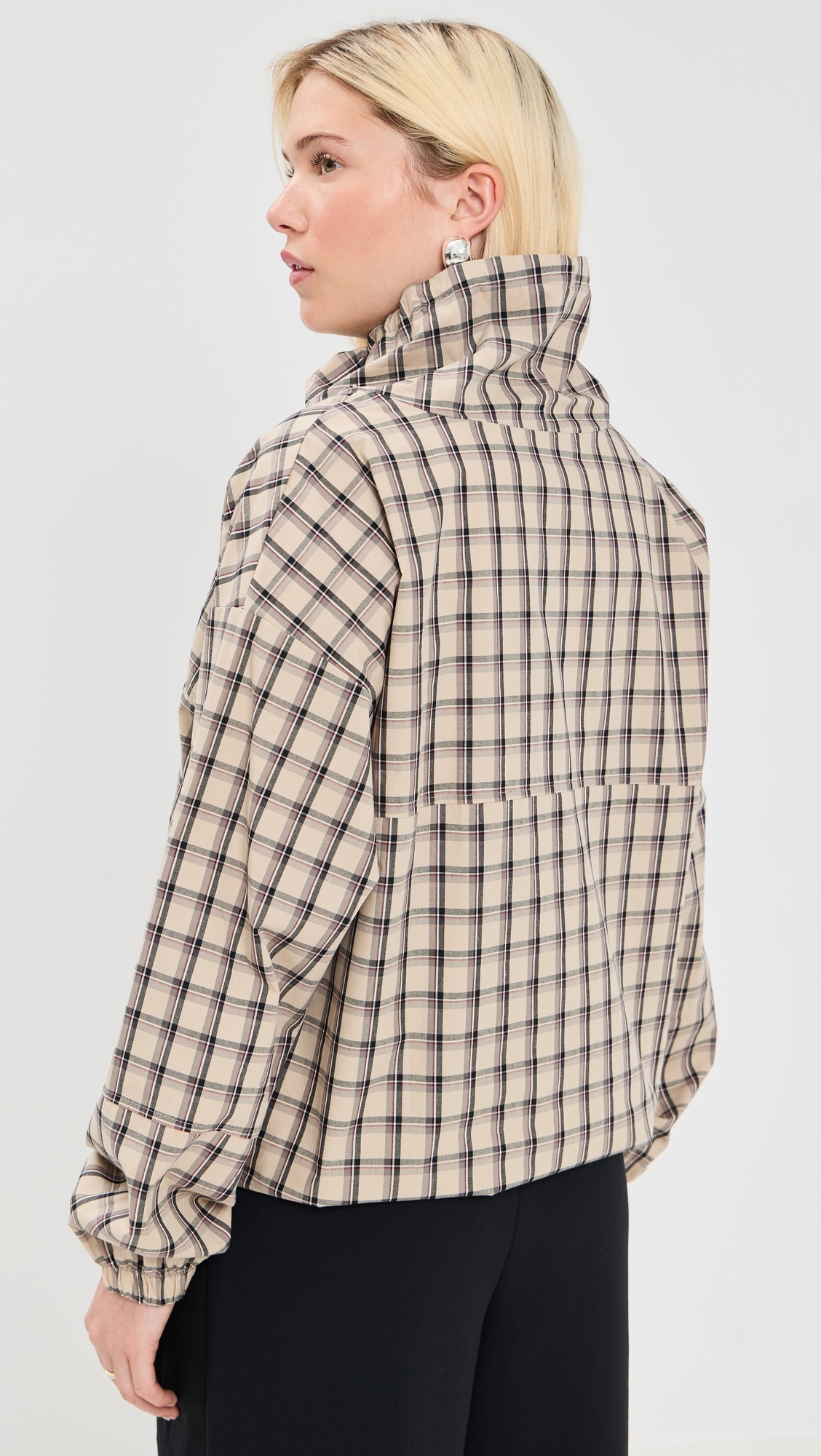 Carson Anorak Khaki Check