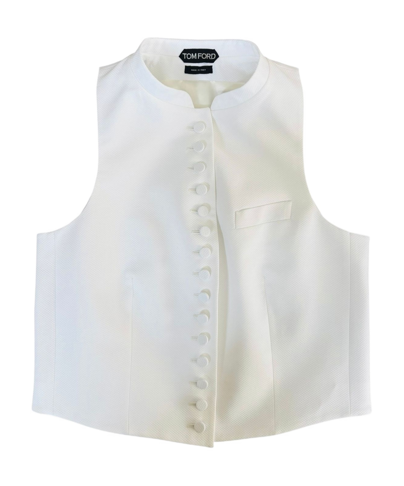 Piqué Buttoned Waistcoat