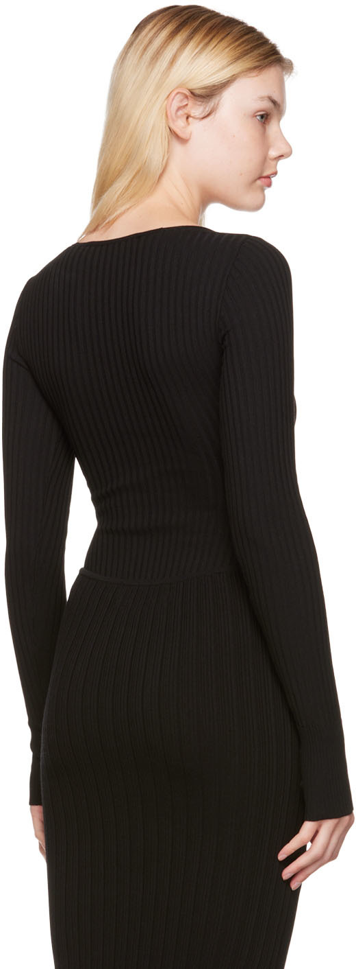 Black cutout bodysuit
