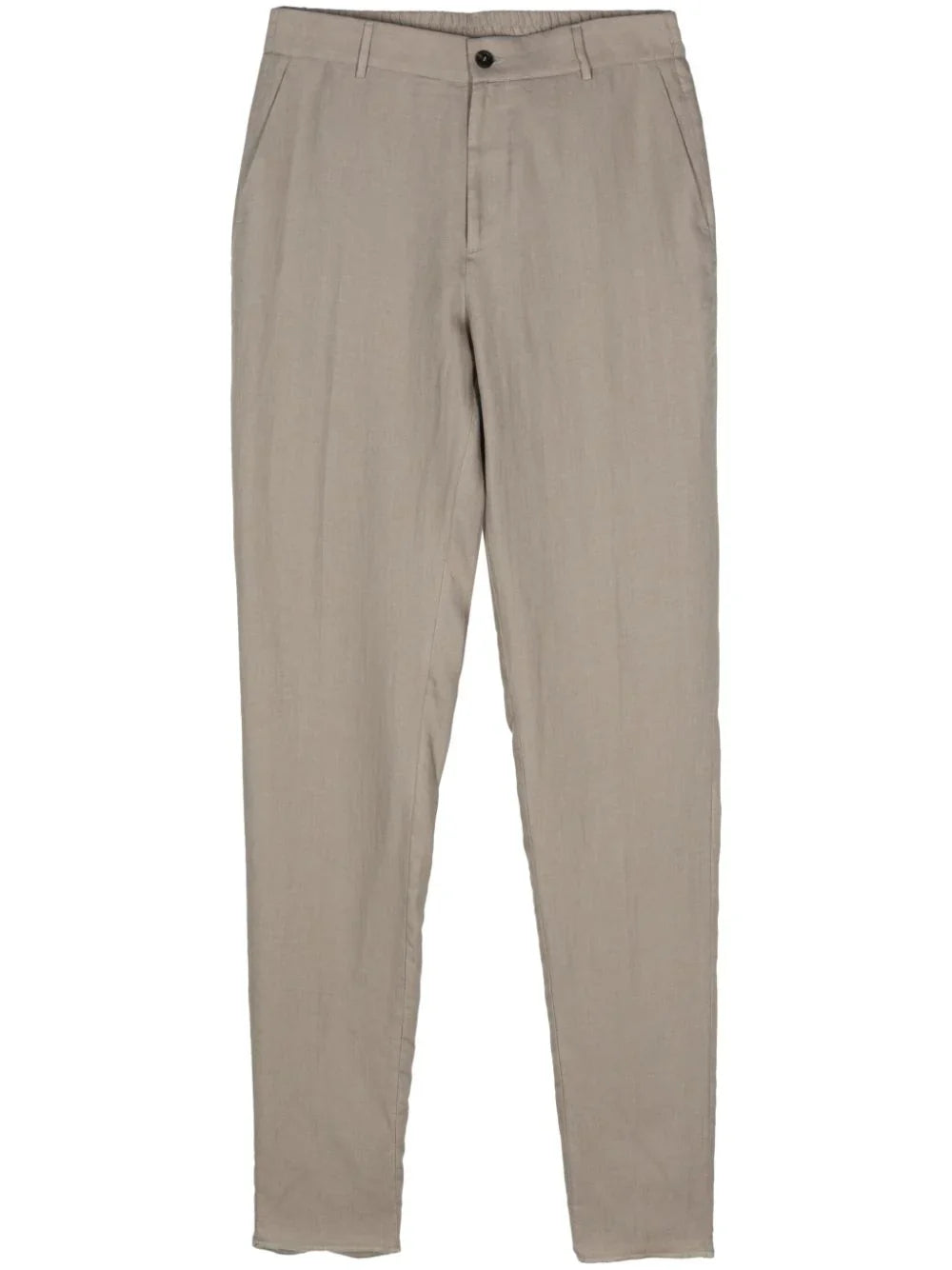 Linen Tailored Trousers — Sage