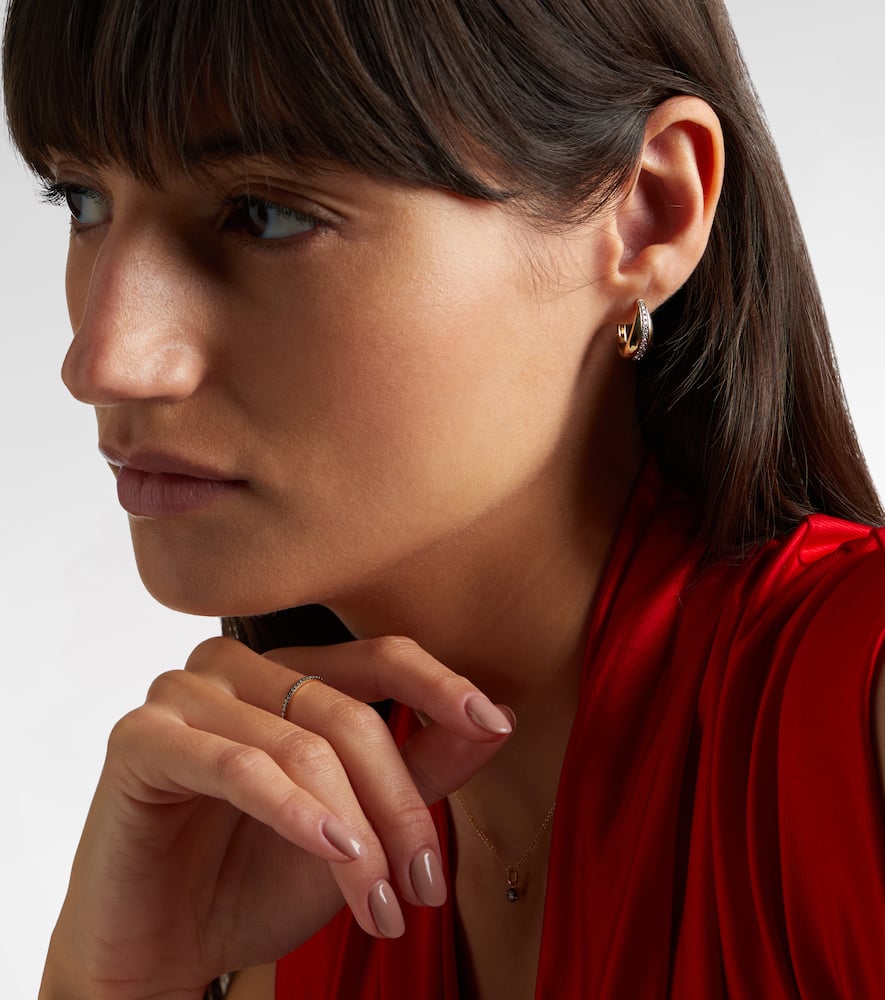 The Night Call 10kt gold earrings with diamonds
