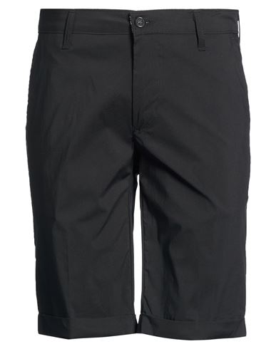Man Shorts & Bermuda Shorts Black Size 30 Cotton, Nylon, Elastane