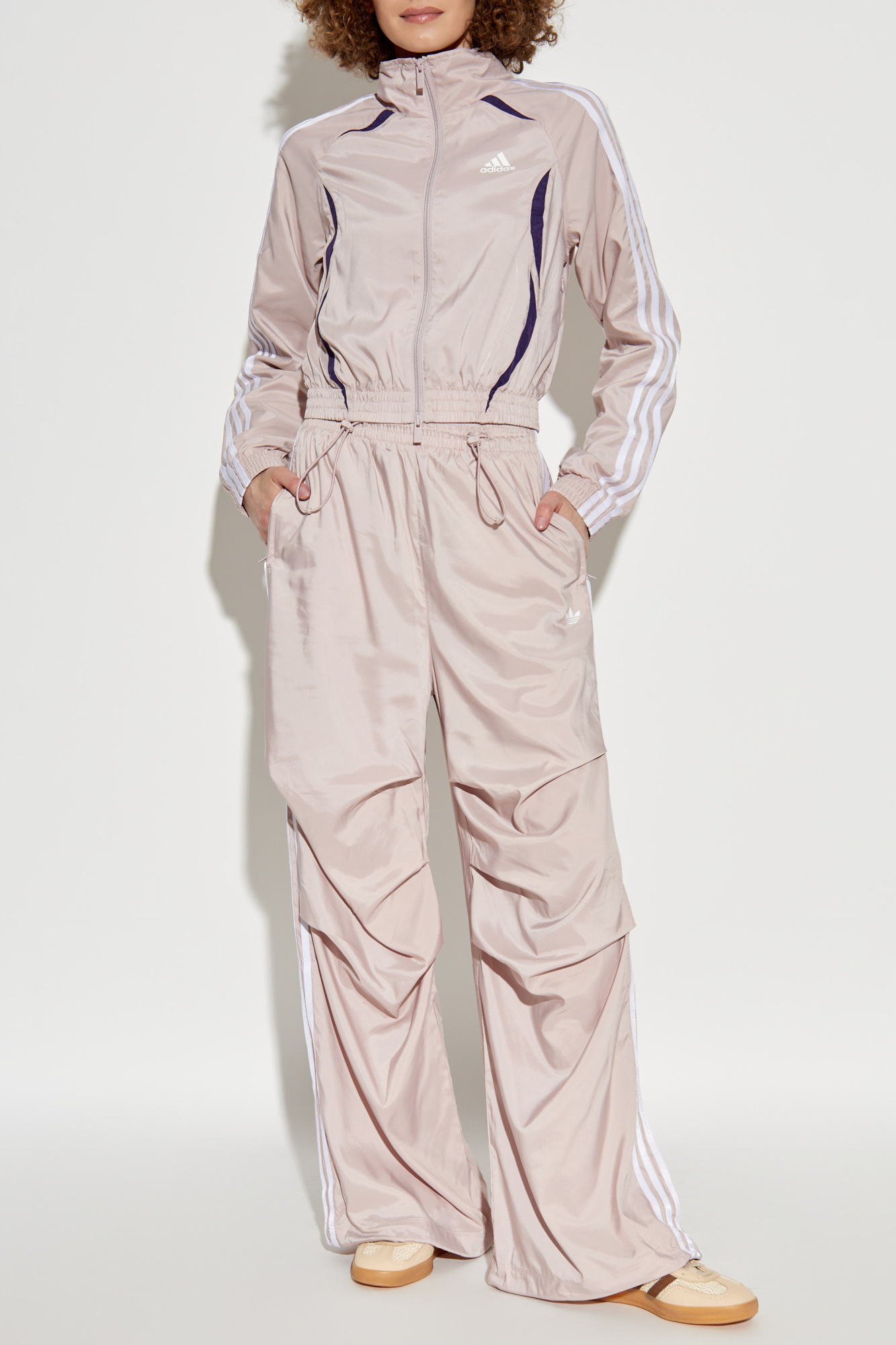 Sweatpants With Ruched Legs, Women's, Pink