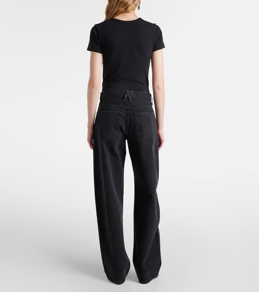 Tess Long high-rise barrel-leg jeans
