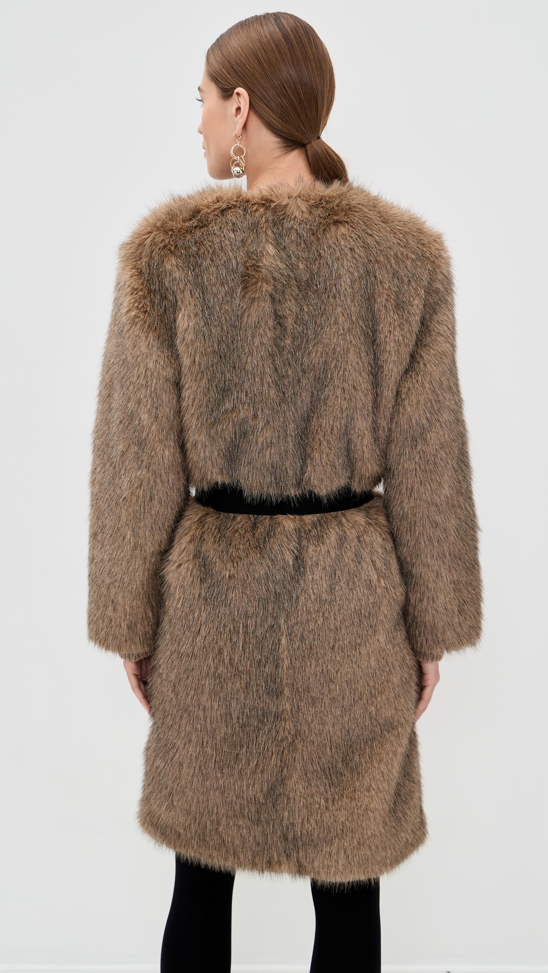 Khai Coat In Faux Fur Natural