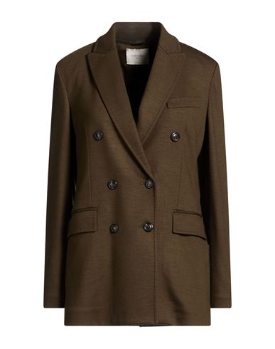 Woman Blazer Military green Size 10 Virgin Wool, Cashmere, Polyamide