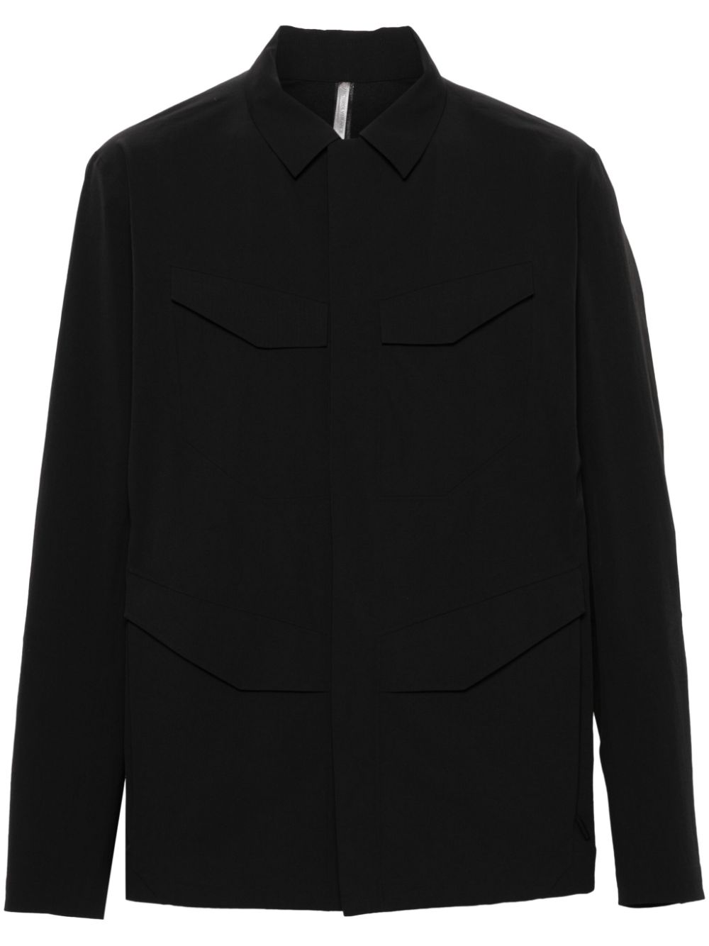 Stretch shirt jacket - Black