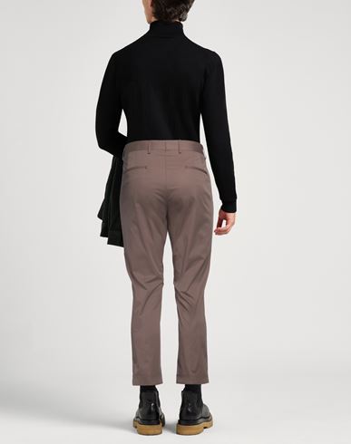 Man Pants Khaki Size 34 Cotton, Polyamide, Elastane