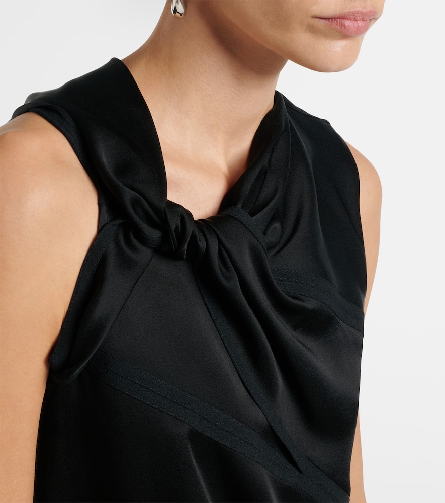 Asymmetric satin top
