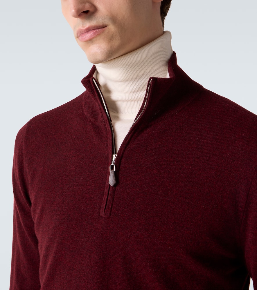 Mr Fenchurch cashmere half-zip sweater
