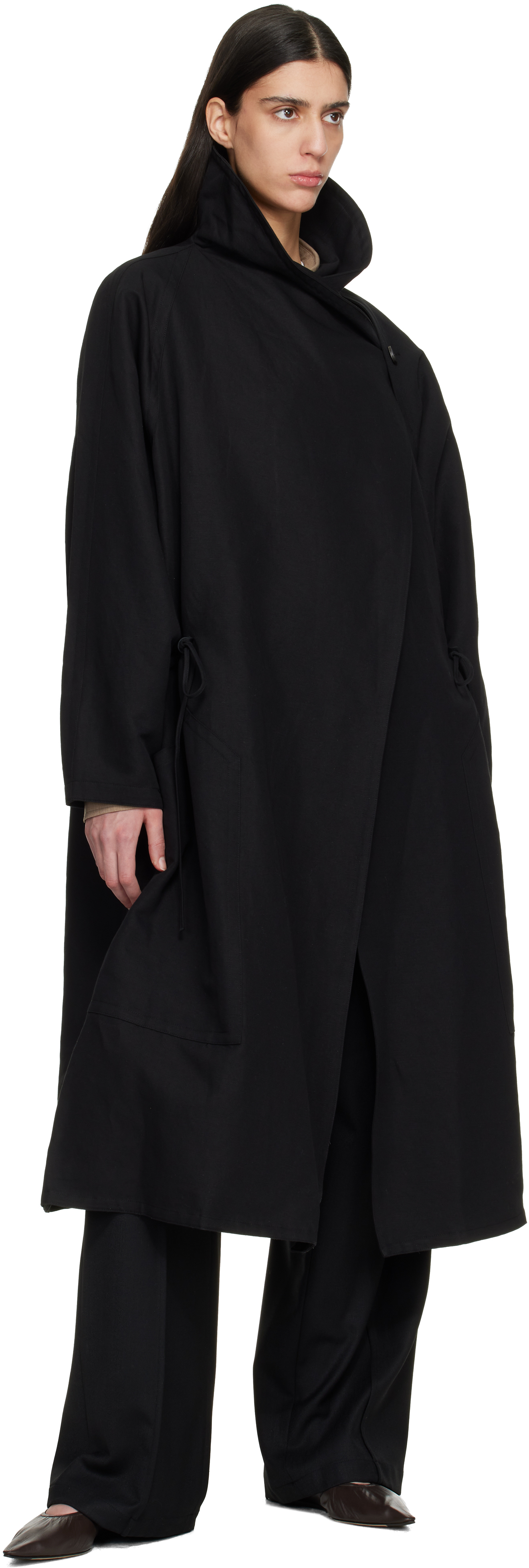 Black Sculptured Coat