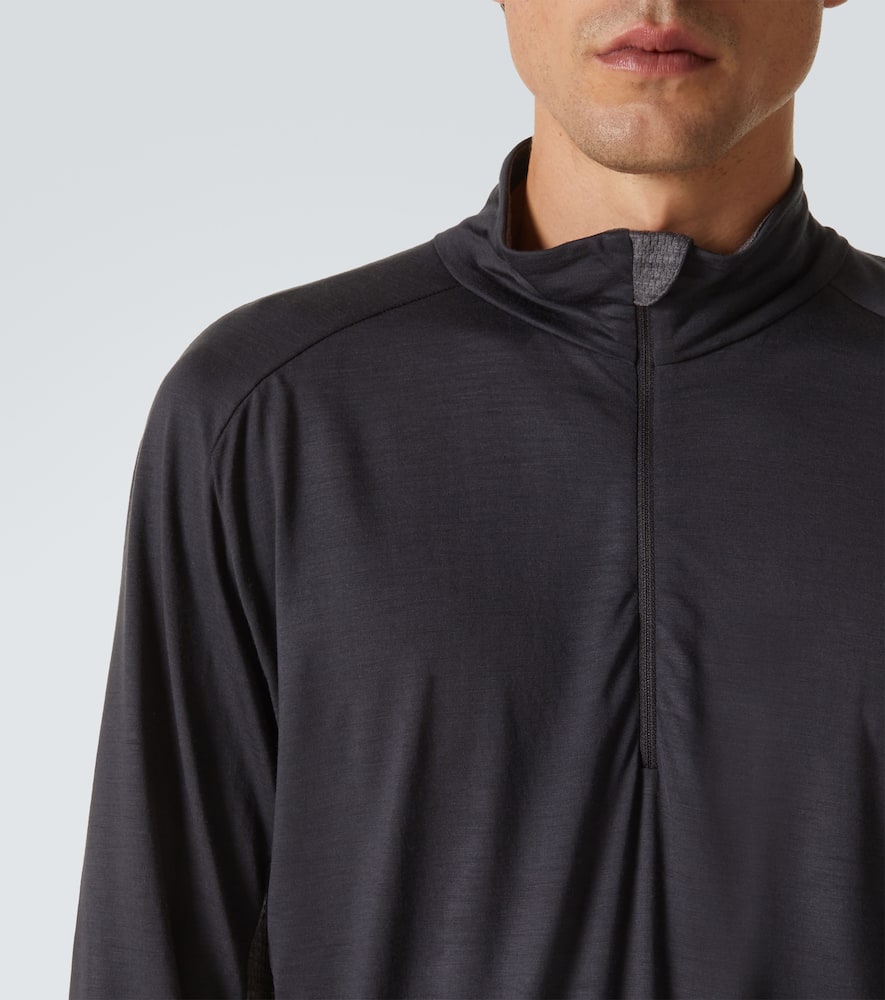 Runner virgin wool half-zip sweater