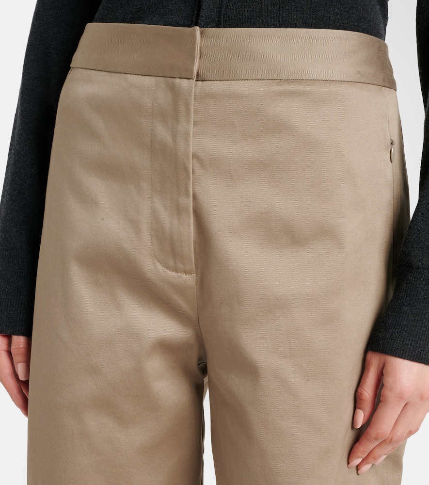 Serene cotton barrel-leg pants