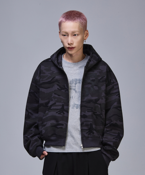 88 Crop Hooded Zip-Up