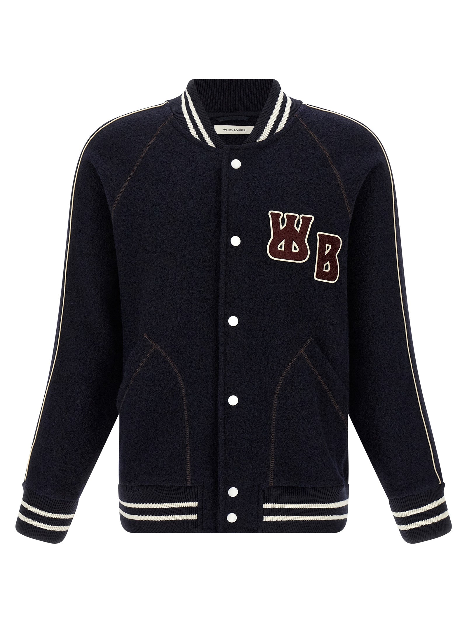 October Varsity Bomber Jacket — Navy
