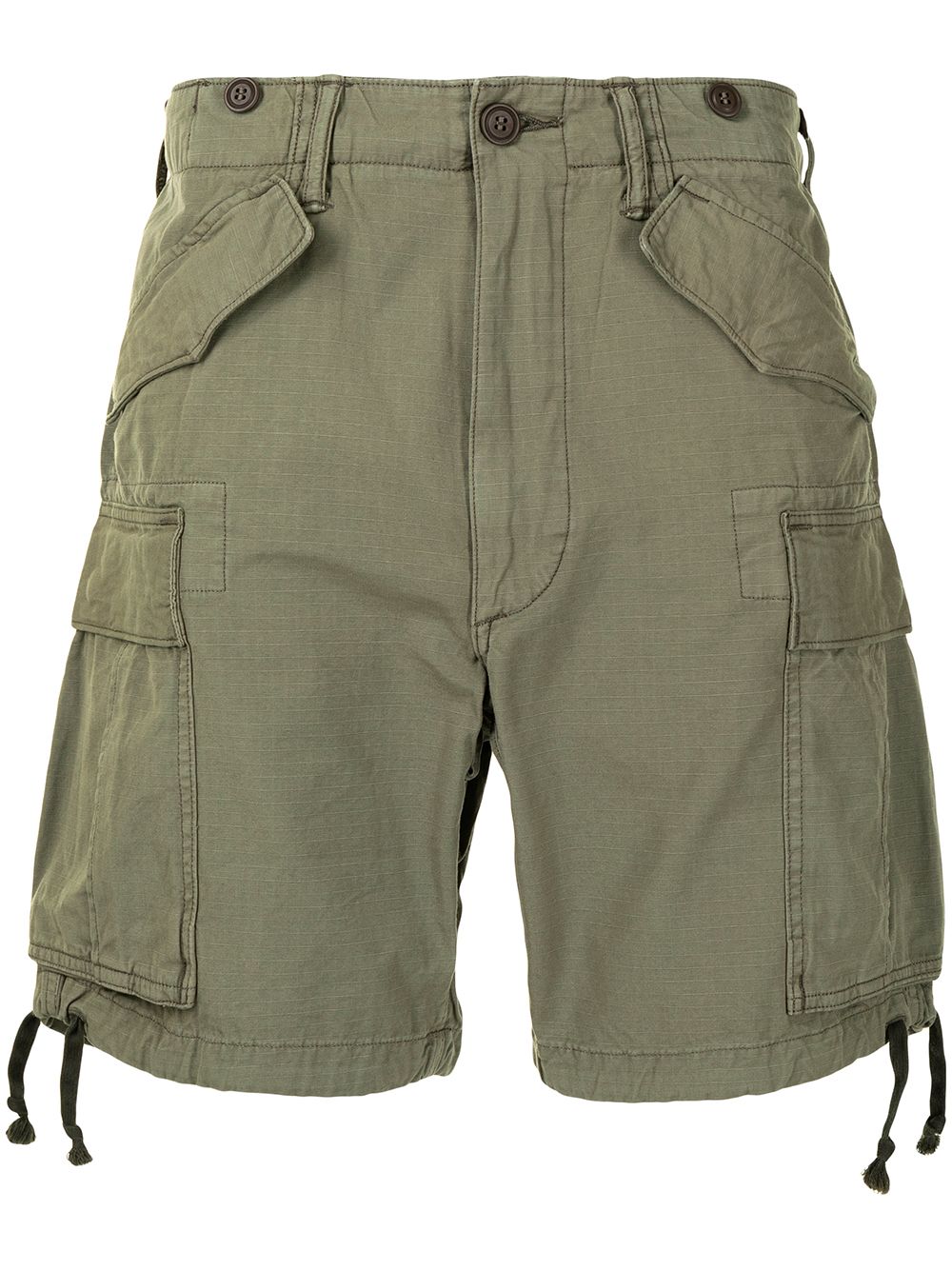 Cotton cargo shorts - Green