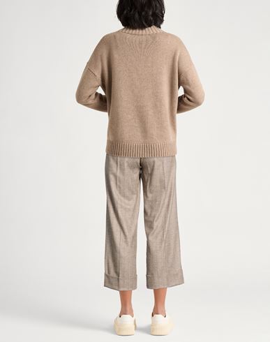 D. exterior Woman Pants Light brown Size 10 Viscose, Wool, Polyester, Elastane