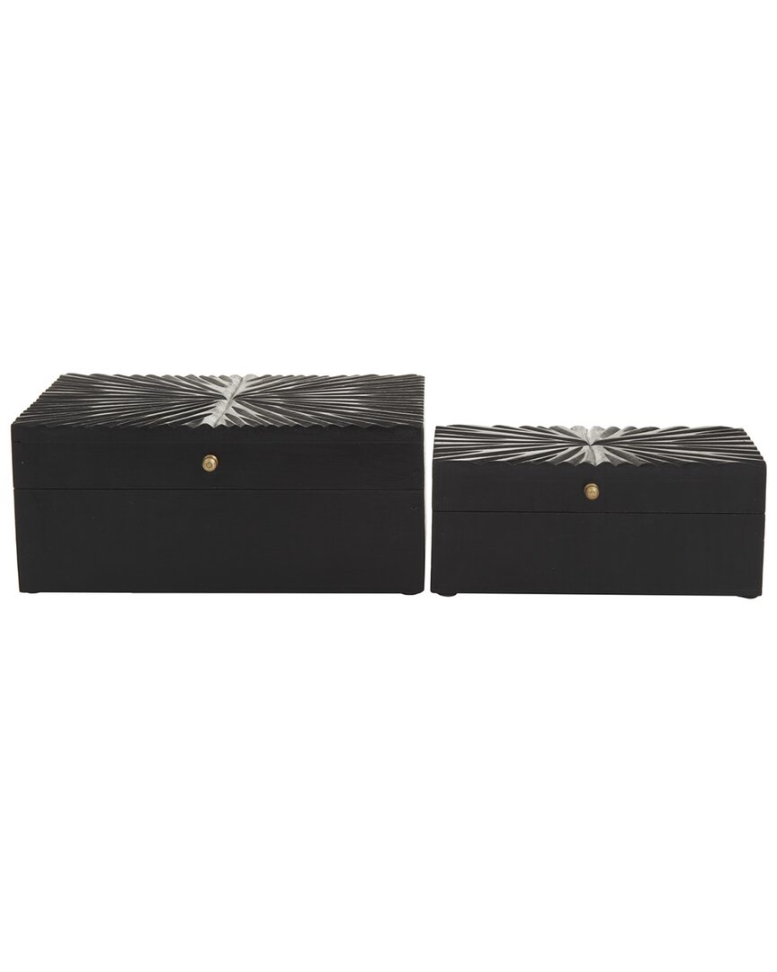 CosmoLiving by Cosmopolitan Set of 2 Decorative Boxes