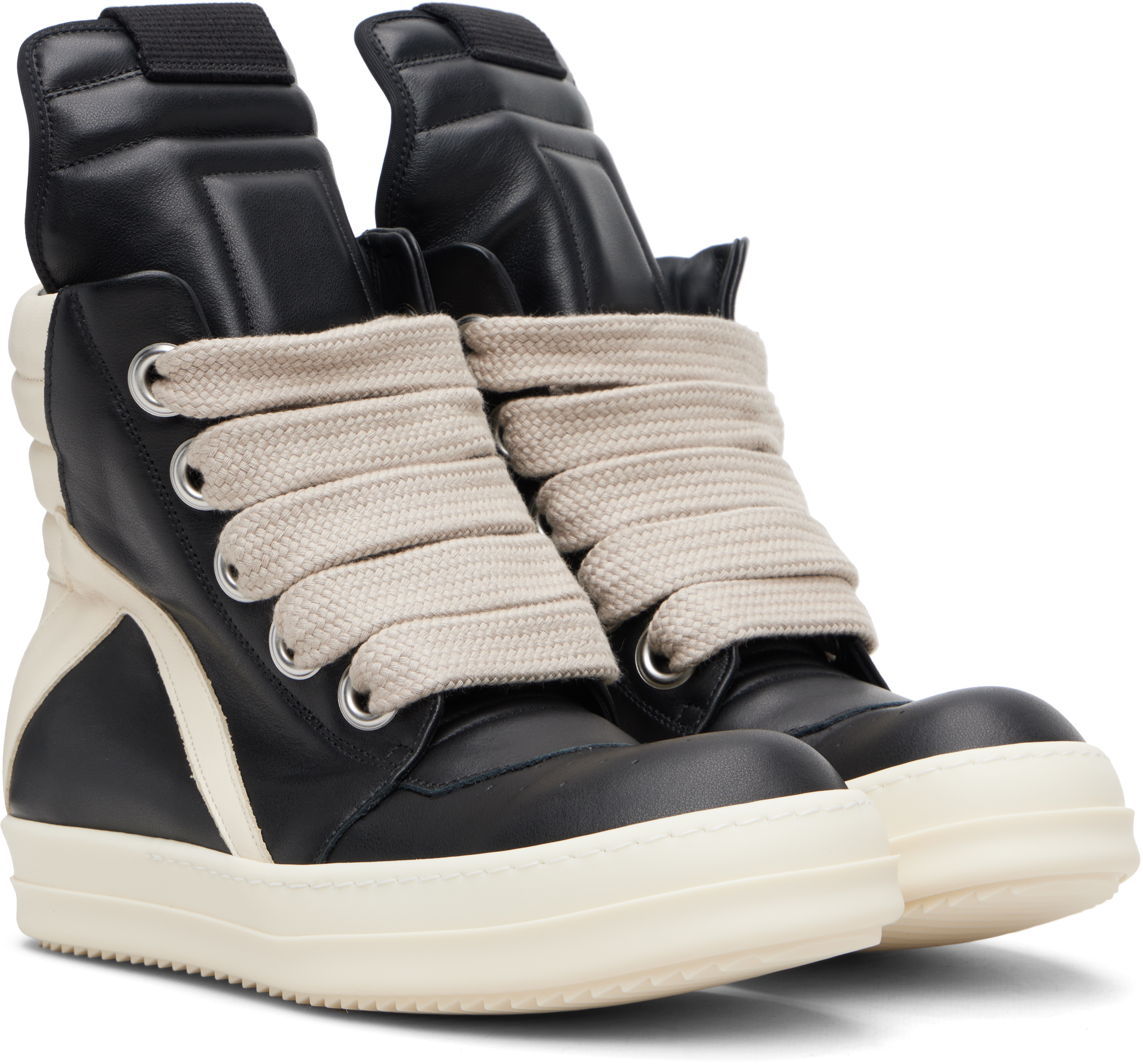 Black Temple Jumbolace Geobasket Sneakers