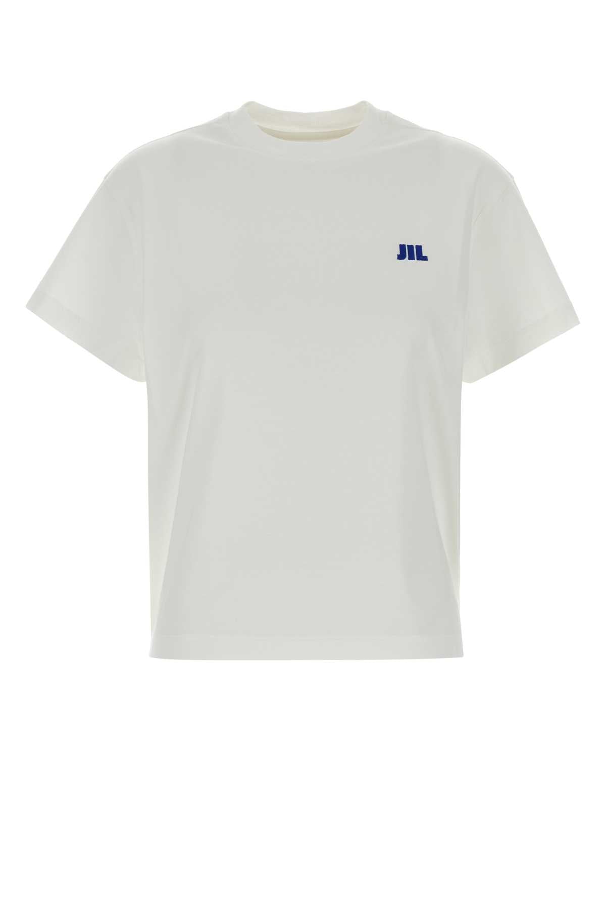 Logo-Embroidered Cotton T-Shirt — White