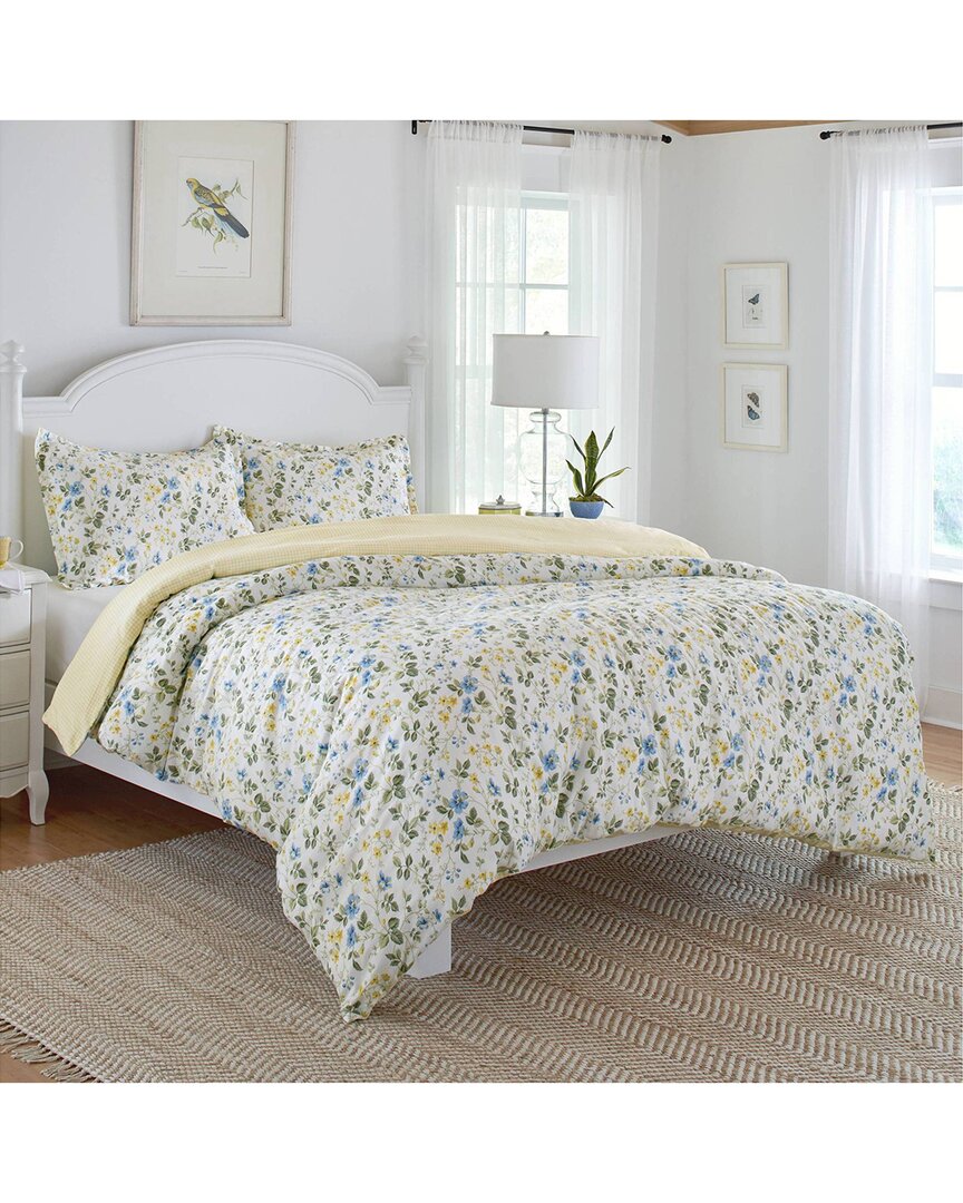 Meadow Floral 100% Cotton 300 Thread Count Sateen Duvet Cover Set