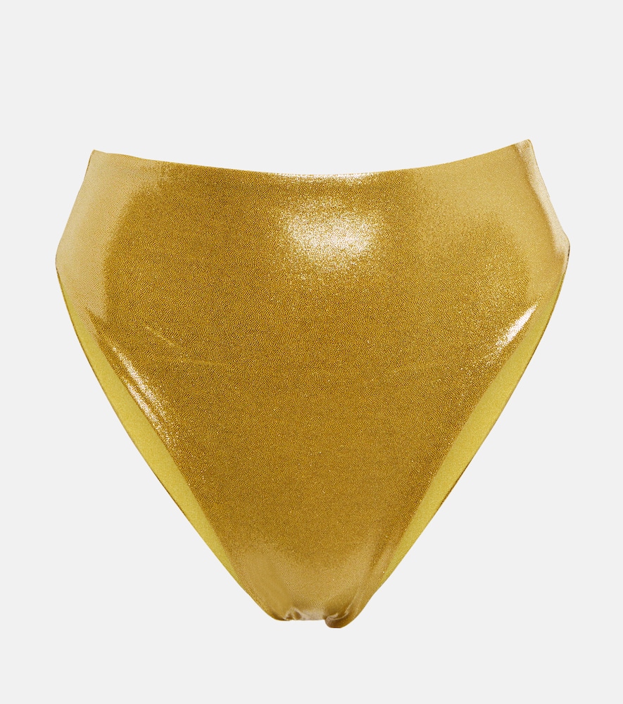 Incline high-rise bikini bottoms