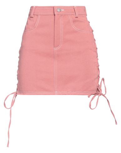 Woman Denim skirt Pastel pink